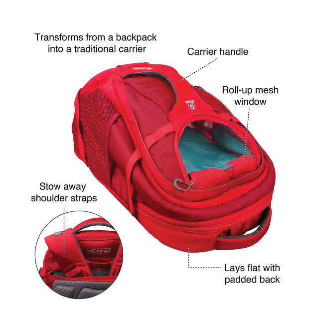 Kurgo Black Kurgo G-Train K9 Pack Black