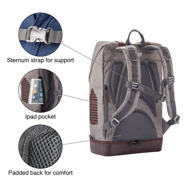 Kurgo Heather Grey Kurgo K9 Rucksack