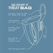 Kurgo Kurgo Go Stuff It Treat Bag Coastal Blue