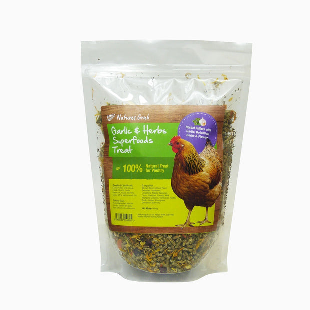 Natures Grub Chicken Feed Natures Grub Garlic & Herbs Superfoods Treat