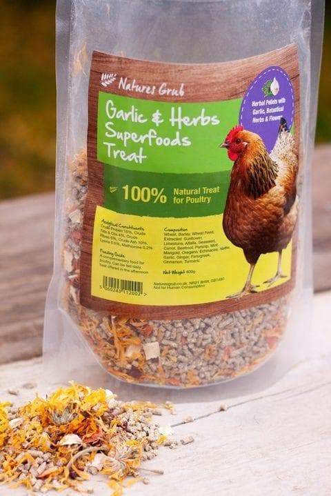 Natures Grub Chicken Feed Natures Grub Garlic & Herbs Superfoods Treat