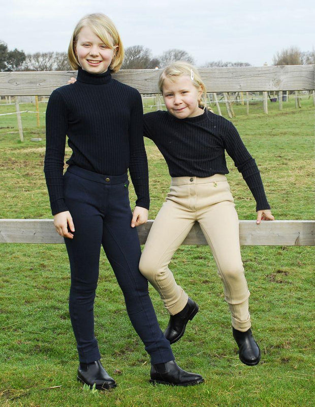 Rhinegold Jodhpurs 28 waist / Black Rhinegold Childrens Essential Jodhpurs Black 28" CLEARANCE