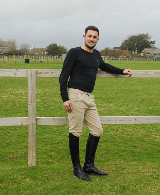 Rhinegold Jodhpurs 30 / Navy Rhinegold Mens Essential Breeches