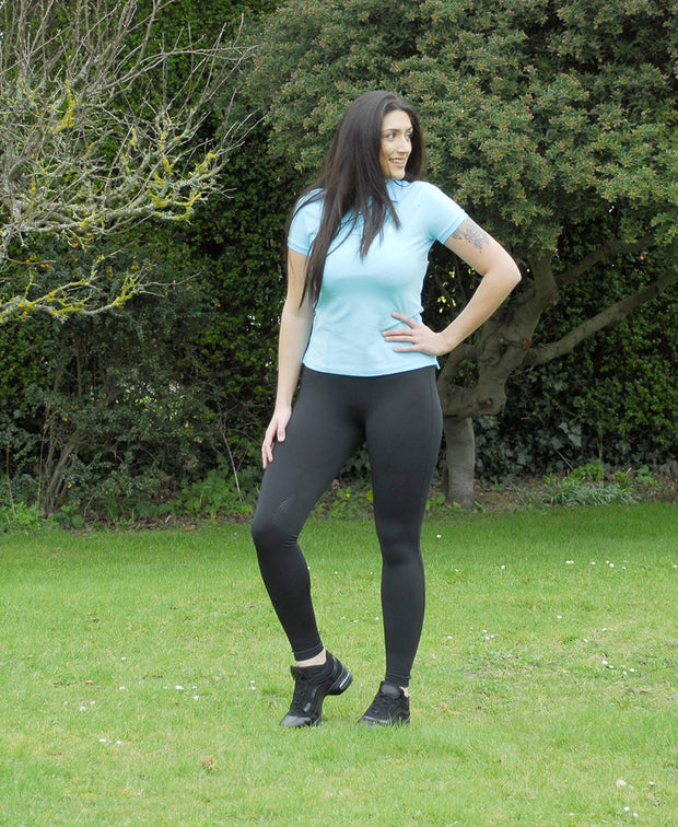 Rhinegold Jodhpurs 8 / Black Rhinegold Performance Riding Tights