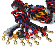 Rhinegold Lead Rope Black/Purple Cotton Lead Rope CLEARANCE