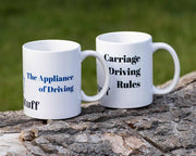 Riding & Harness Stuff Mugs Carriage Driving Rules Carriage Driving Gift Mugs