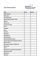 Riding & Harness Stuff Competition Organiser