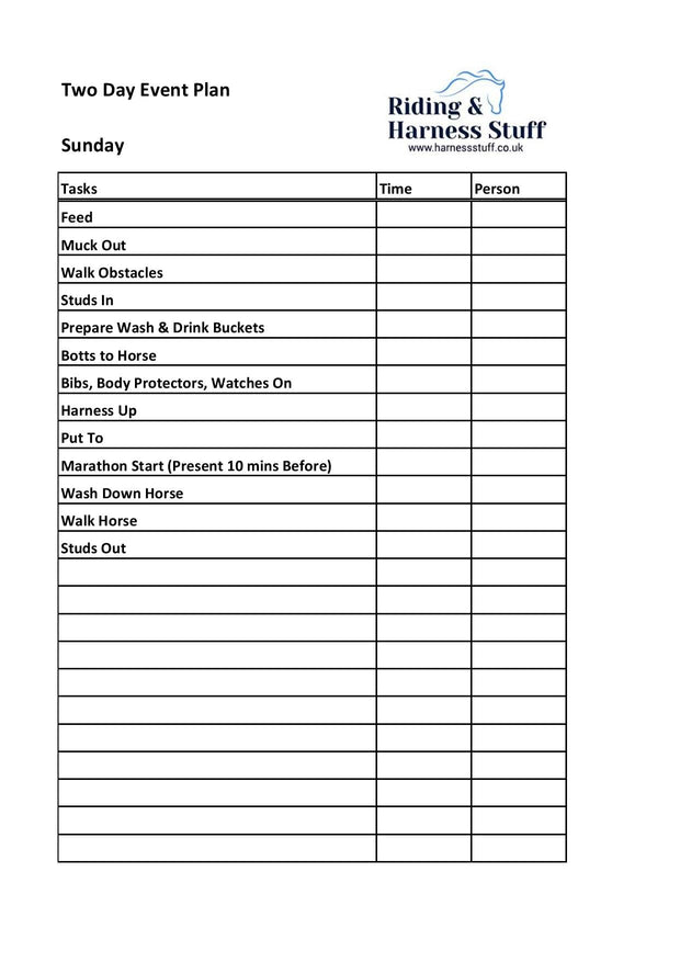 Riding & Harness Stuff Competition Organiser