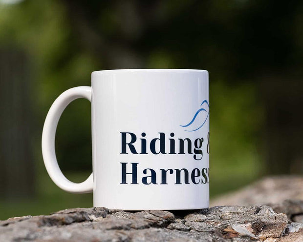 Riding & Harness Stuff Mugs White Plain Branded Carriage Driving Gift Mugs