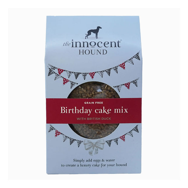 The Innocent Hound Dog Treat The Innocent Hound Birthday Cake Mix with British Duck