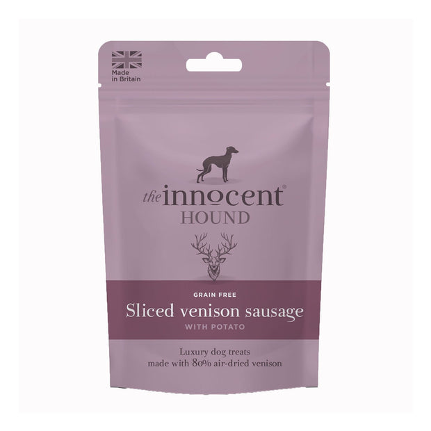 The Innocent Hound Dog Treat The Innocent Hound Sliced Venison Sausage Treats