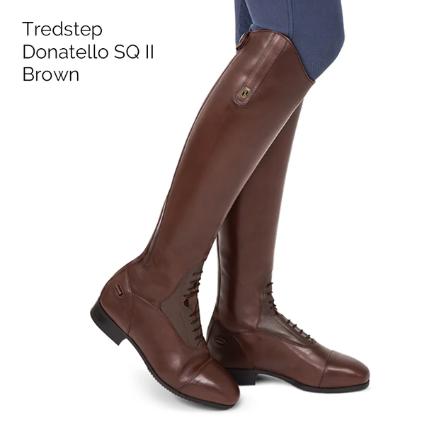 Tredstep Riding Boots 8 / Regular Tredstep Donatello SQ II Field Tall Leather Riding Boots Brown - Regular CLEARANCE