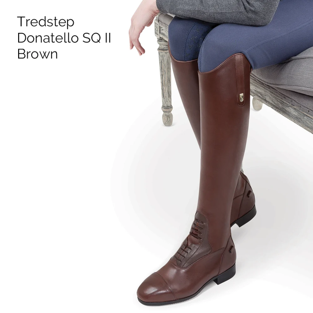 Tredstep Riding Boots 8 / Regular Tredstep Donatello SQ II Field Tall Leather Riding Boots Brown - Regular CLEARANCE