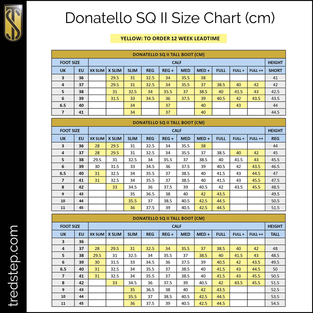 Tredstep Donatello SQ II Field Tall Leather Riding Boots Brown Regular CLEARANCE from Tredstep Riding Harness Stuff