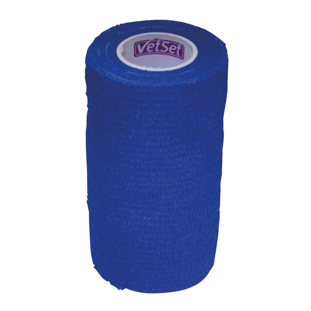 VetSet Bandages Blue Vetset Wraptec Cohesive Bandage 100Mm