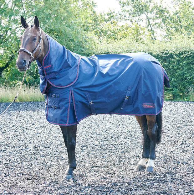 Whitaker Rug 4'9 Whitaker Rastrick Turnout Rug Detachable Neck 250g Navy