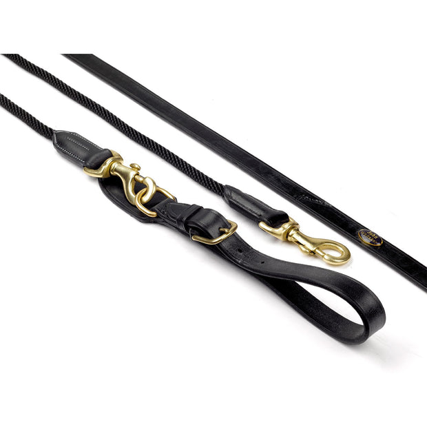 Whitaker Reins Black Whitaker Draw Reins Rope