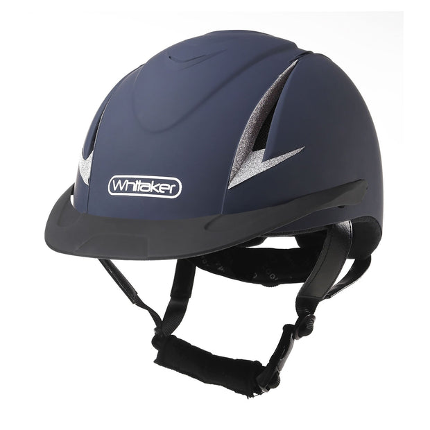 Whitaker Riding Hat Large  (58-62cm) / Navy/Silver Whitaker Nrg Helmet Navy/Silver