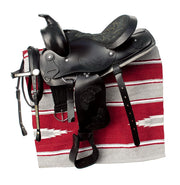Windsor Saddle Cob / Black Western Saddle and Bridle Set