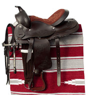 Windsor Saddle Cob / Havana Western Saddle and Bridle Set