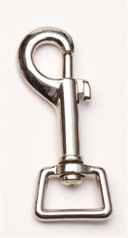 Zilco 16mm Light Weight Die Cast Nickel Plate Snap Hook - Square Eye