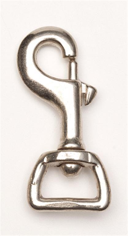 Zilco 19mm Snap Hooks Nickel Plated - Square Eye