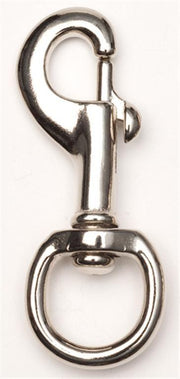 Zilco 28mm Snap Hooks Nickel Plated - Round Eye