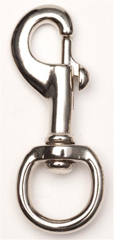 Zilco 28mm Snap Hooks Nickel Plated - Round Eye