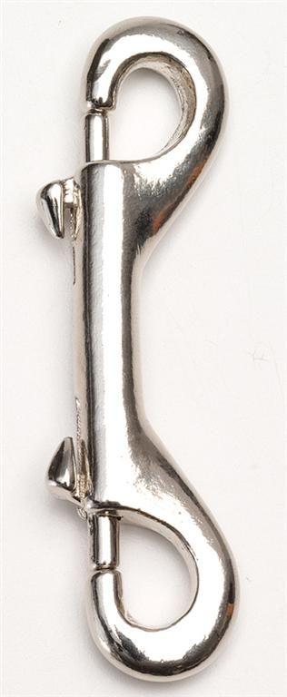 Zilco 3.5" Double End Snap Hooks - Nickel Plate
