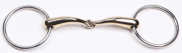 Zilco Bits 5" Curved Gold Jointed Snaffle