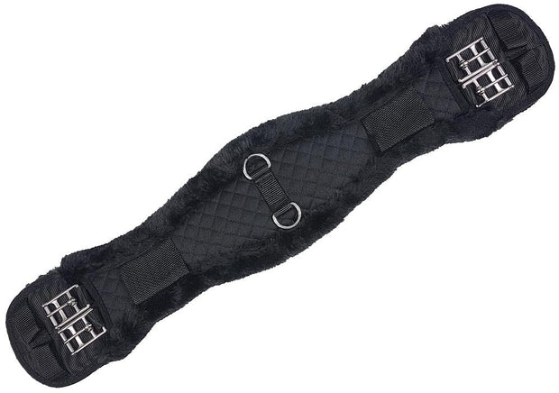 Zilco Girth 55cm Fleece Lonsdale Girth - Black with Black Fleece