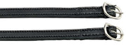 Zilco Black / 10mm Aintree Stitched Spurs Straps
