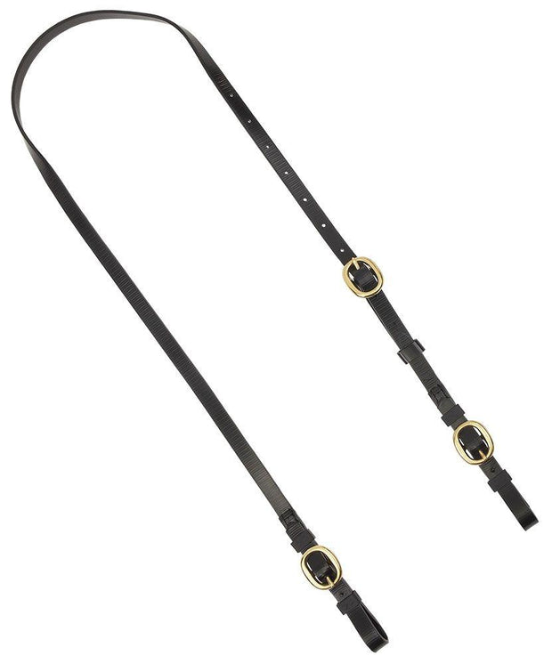 Zilco Bits Black Anti Rearing Chifney Strap Brass Buckles