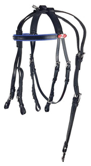 Zilco Black/Blue Zilco Harness Bridle & Headcheck