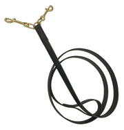 Zilco Lead Rope Black Brass Double Clip Horse Lead