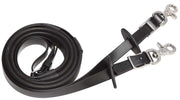 Zilco Reins Black Endurance Reins - Deluxe Small Pimple Grip Stainless Steel Fittings