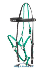 Zilco Black / Light Green Zilco Deluxe Endurance Bridle Complete - Arab