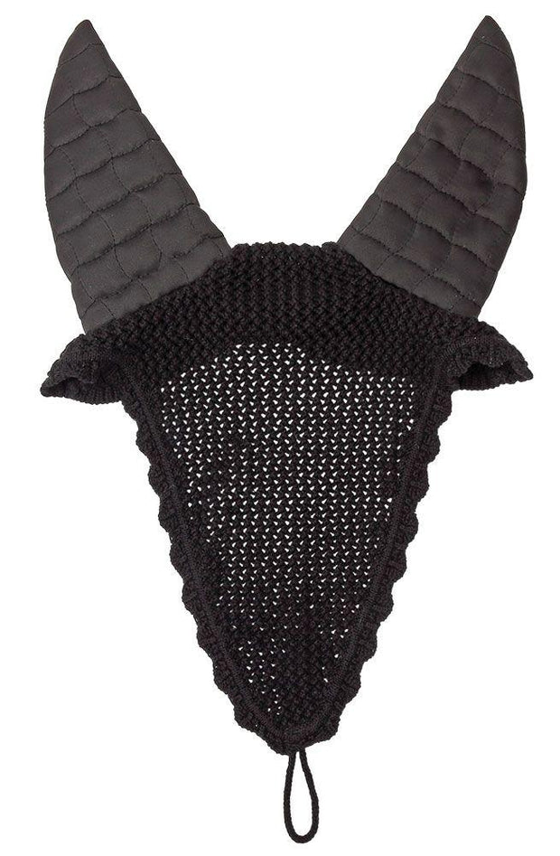 Zilco Muffler Black Long Ear Bonnet (Quilted Ears)