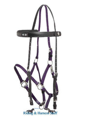 Zilco Black / Purple Zilco Deluxe Endurance Bridle Complete - Arab