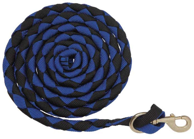 Zilco Lead Rope Black/Royal Plaited Nylon Lead Rope