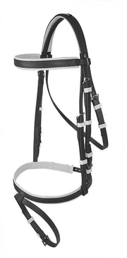 Zilco Bridle Black/White / Pony Zilco Hanoverian Bridle