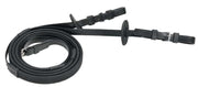 Zilco Black Zilco 16mm Rein Buckle End Race Reins Black Grip Small Pimple