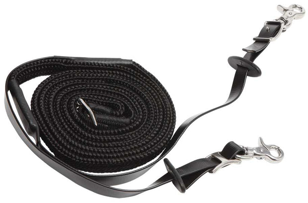 Zilco Reins Black Zilco Endurance Reins - Woven Grip Stainless Steel Fittings