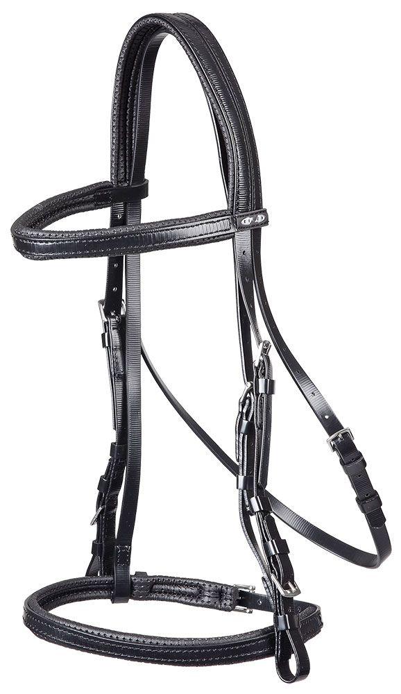 Zilco Black Zilco Padded Race Bridle