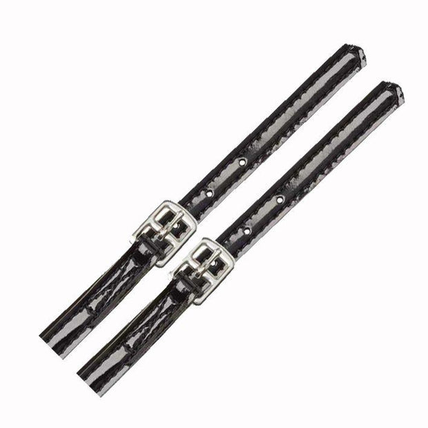 Zilco Black Zilco Patent Race Stirrup Straps 75cm