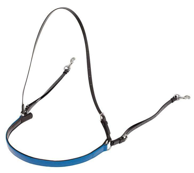 Zilco Blue/Black Padded French Breastplate
