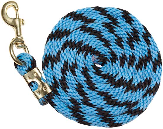 Zilco Lead Rope Blue/Black Zilco Braided Nylon Lead Rope 2 Tone 19 mm