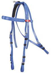 Zilco Blue Zilco Extended Throat Bridle for Harness Racing
