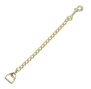 Zilco Lead Rope Brass Plate / Open Link 45cm (18") Lead Chains - Brass Plate
