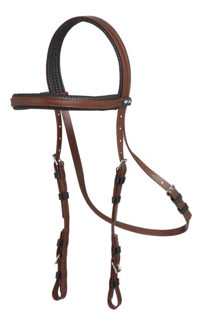 Zilco Brown Zilco Padded Bridle Head